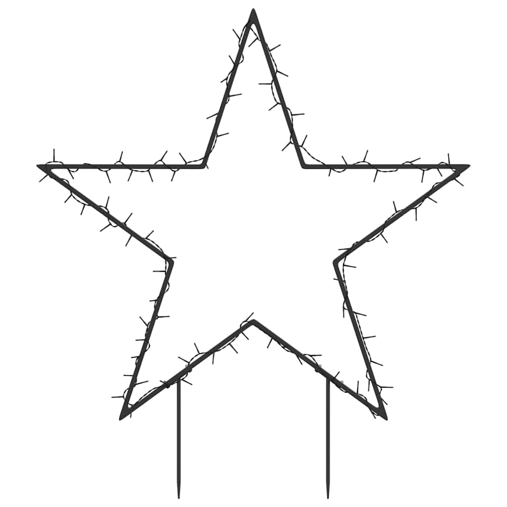 Christmas Light Decoration with Spikes Star 80 LEDs 60 cm